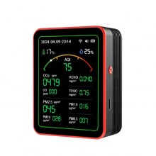 AEK-Tech 15'li AQI,TEMP,HUMI,CO2,HCHO,CO,TVOC,PM2.5,PM10,PM1.0,PM0.3 Dedektör Taşınabilir Ev Ofis Hava Kalitesi Ölçüm Cihazı AEK-Tech 15'li AQI,TEMP,HUMI,CO2,HCHO,CO,TVOC,PM2.5,PM10,PM1.0,PM0.3 Dedektör Taşınabilir Ev Ofis Hava Kalitesi Ölçüm Cihazı