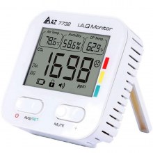 AZ 7732 Karbondioksit Sıcaklık Nem Ölçer | Sadece Pil İle Çalışır