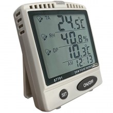 AZ 87791 Alarmlı Sıcaklık ve Nem Ölçer Dewpoint Göstergeli