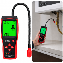 Smart Sensor AS8800C Yanıcı Gaz Kaçak Bulucu | PPM ve LEL