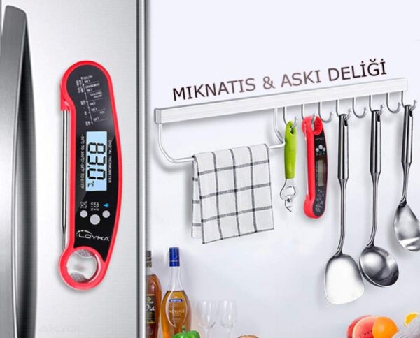 Loyka INNO 502 Katlanabilir Problu Mutfak Termometresi (Kalibre Edilebilir)